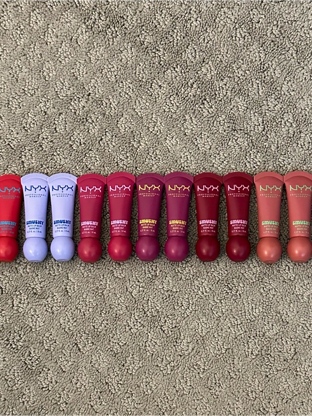 BRAND NEW NYX Professional Makeup Smushy Matte Lip Balm 17-Piece Lot